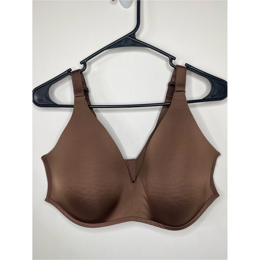 Soma Vanishing 360 Wireless Bra 40DD Brown Smooth Comfort Full Coverage